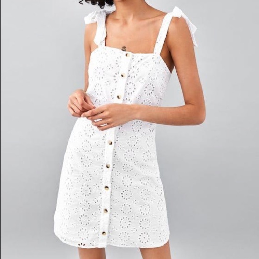 Zara embroidered dress